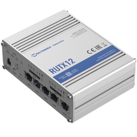 Teltonika RUTX12 (EU) 4G LTE Dual Cat6 – industriel router